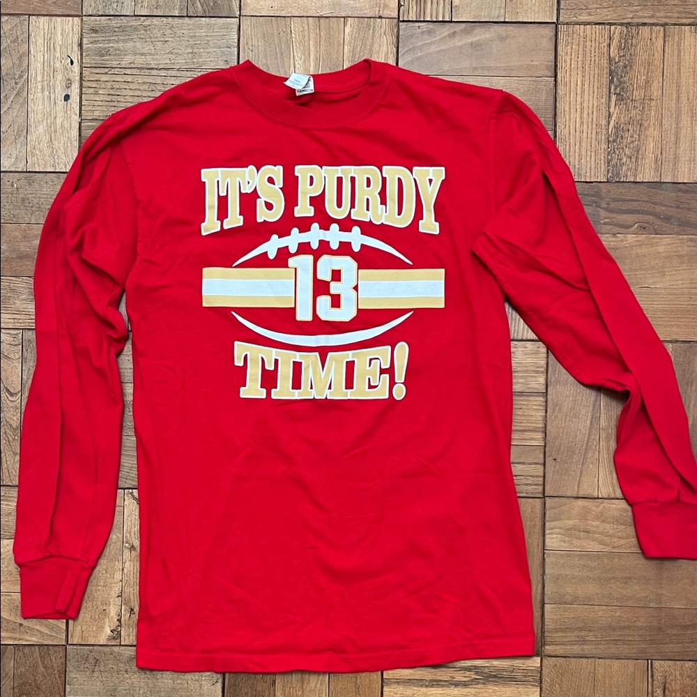 San Francisco 49ers Long Sleeve Tee - It's Purdy Time